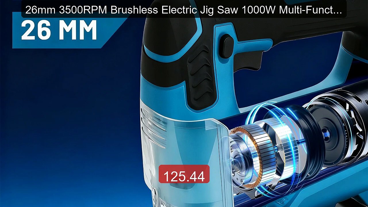 26mm 3500RPM Brushless Electric Jig Saw 1000W Multi-Functio... -- Top Pick 2026 | Unbeatable Price!