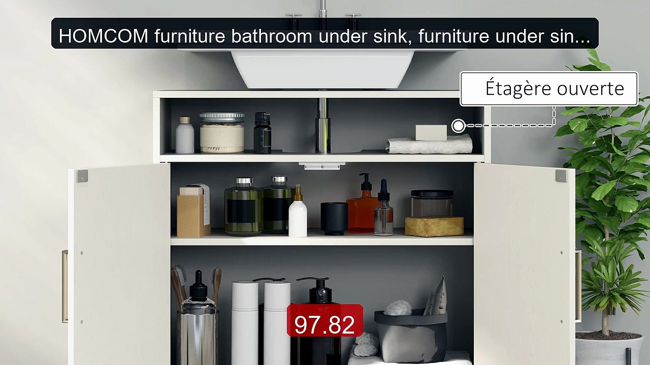 HOMCOM furniture bathroom under sink, furniture under sink, sh... -- Hot Deal 2026 | Limited Offer!