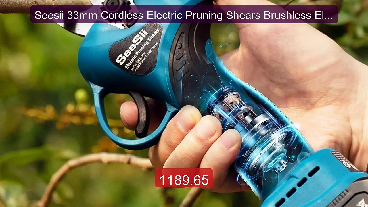 Seesii 33mm Cordless Electric Pruning Shears Brushless Electric Sc... -- Best Deal 2026 | Shop Now!