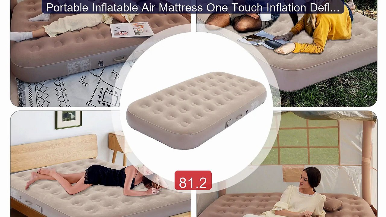 Portable Inflatable Air Mattress One Touch Inflation Deflation... -- Hot Deal 2026 | Limited Offer!