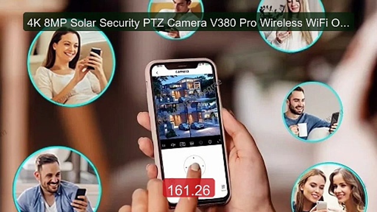 4K 8MP Solar Security PTZ Camera V380 Pro Wireless WiFi Outdoo... -- Best Buy 2026 | Great Quality!