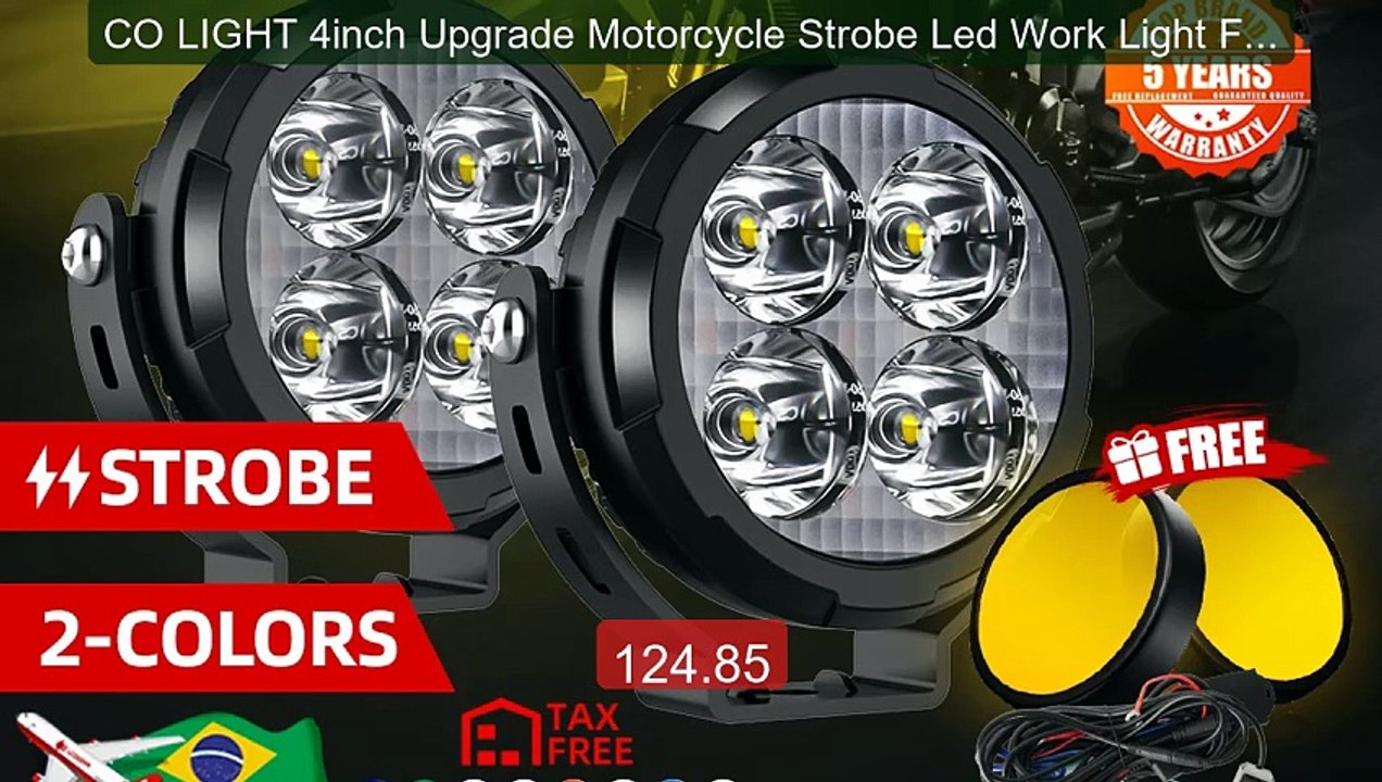 CO LIGHT 4inch Upgrade Motorcycle Strobe Led Work Light Fog light ... -- Best Deal 2026 | Shop Now!