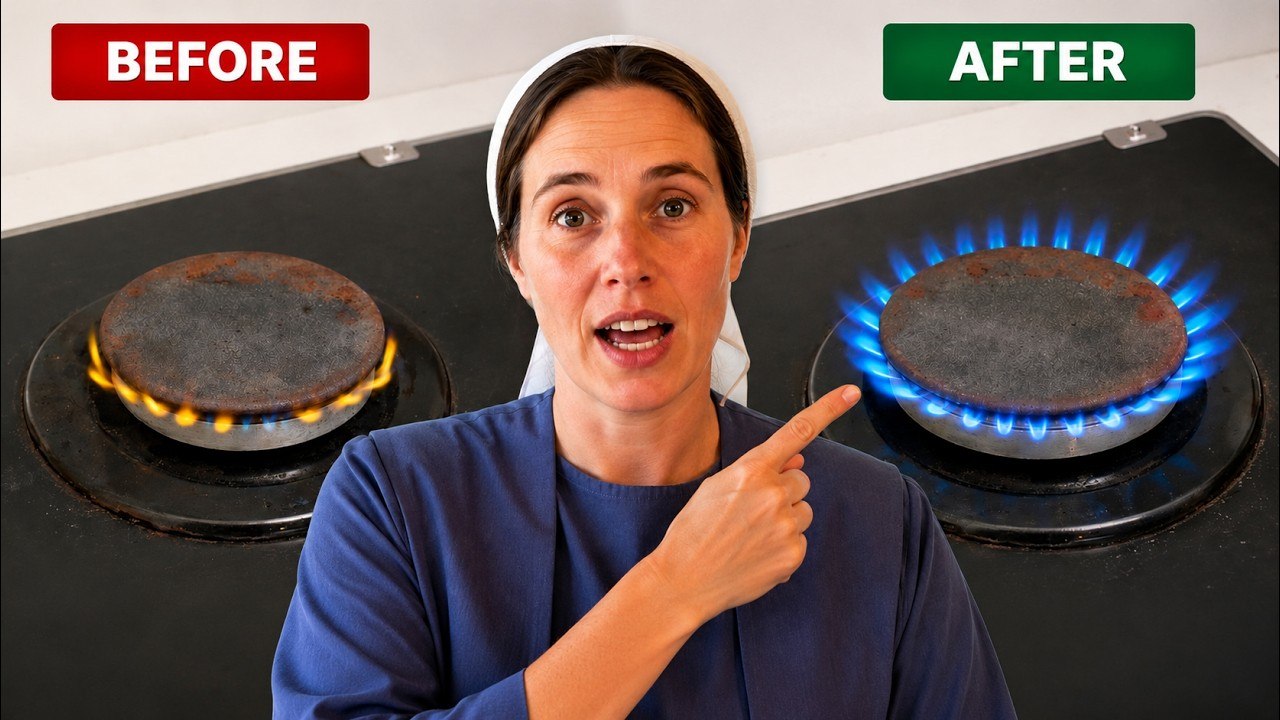 Weak Stove Flames Become Strong and Blue! How t...