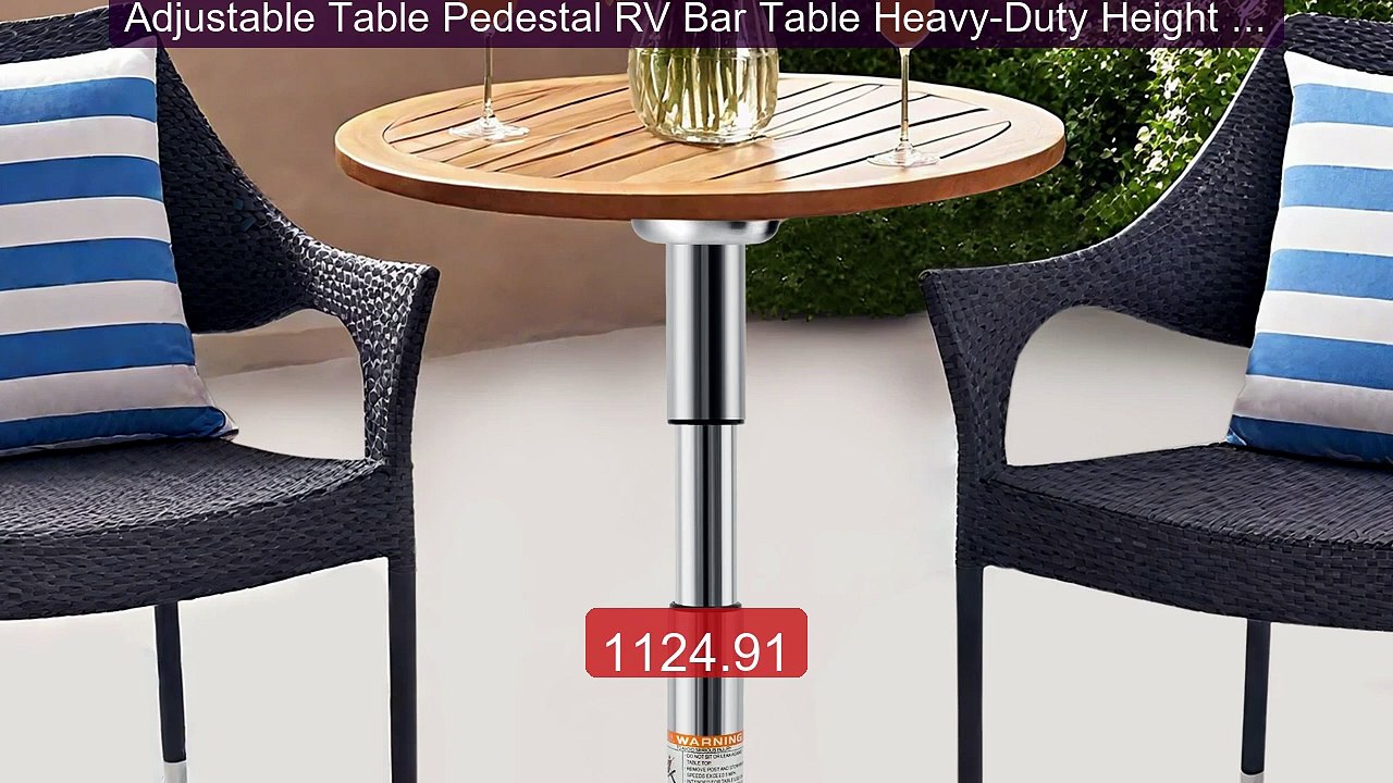 Adjustable Table Pedestal RV Bar Table Heavy-Duty Height Adjus... -- Hot Deal 2026 | Limited Offer!