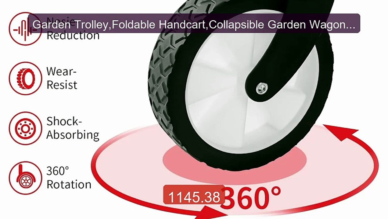 Garden Trolley,Foldable Handcart,Collapsible Garden Wagon Cart,Camp... -- Top Rated 2026 | Buy Now!