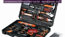 Comprehensive 247-Piece Hand Tool Set – Manual Garden Tool Kit... -- Best Buy 2026 | Great Quality!
