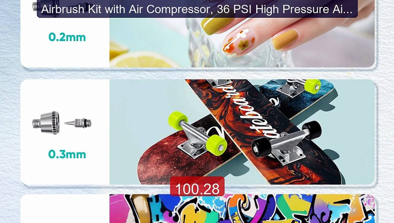 Airbrush Kit with Air Compressor, 36 PSI High Pressure Air Br... -- Amazing Value 2026 | Must Have!