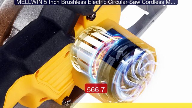 MELLWIN 5 Inch Brushless Electric Circular Saw Cordless Mul... Top Pick 2026 | Unbeatable Price!
