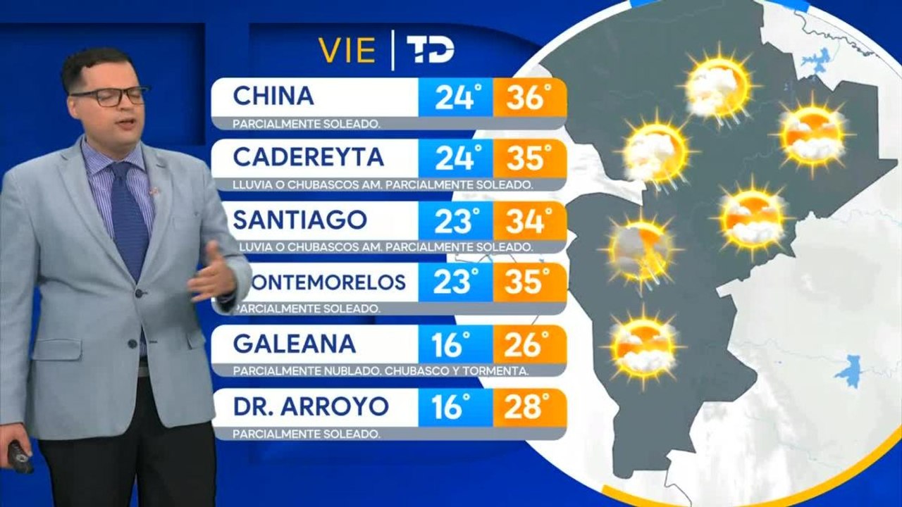 Pronóstico del tiempo para Monterrey, con Nelson Valdez - 24 de julio 2026