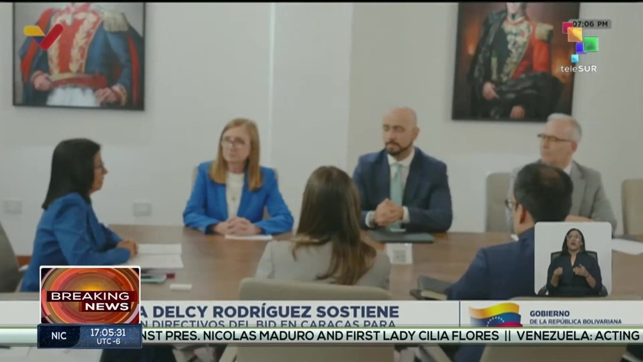 Venezuela | Act. Pres. Rodriguez held meeting with IDB reps to strenghten cooperations
