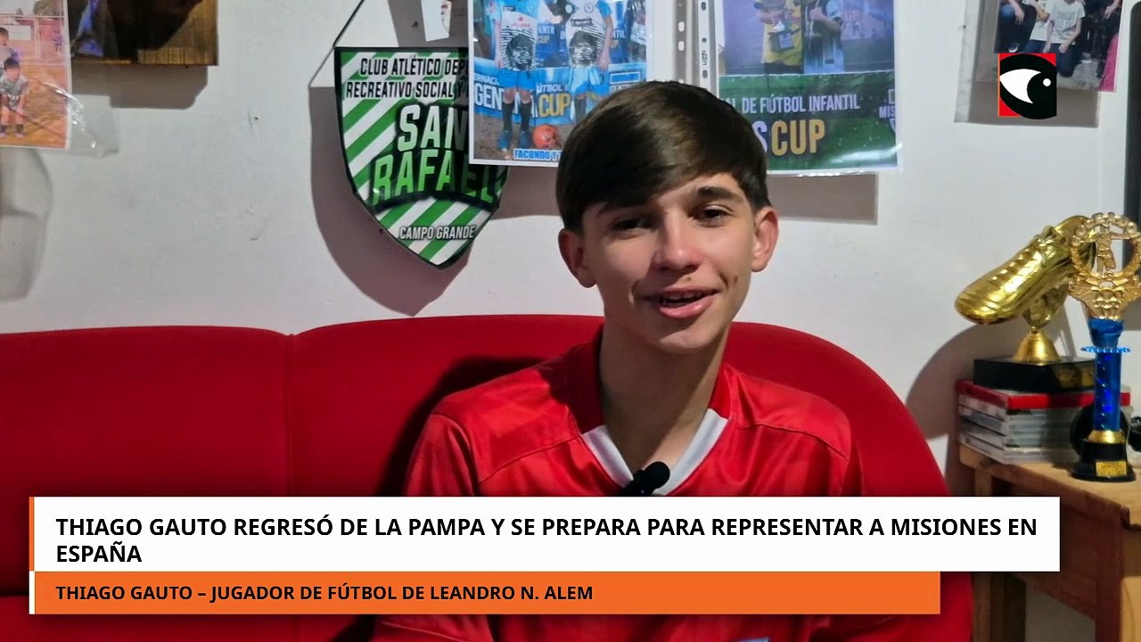Thiago Gauto regresó de La Pampa y se prepara para representar a Misiones en España