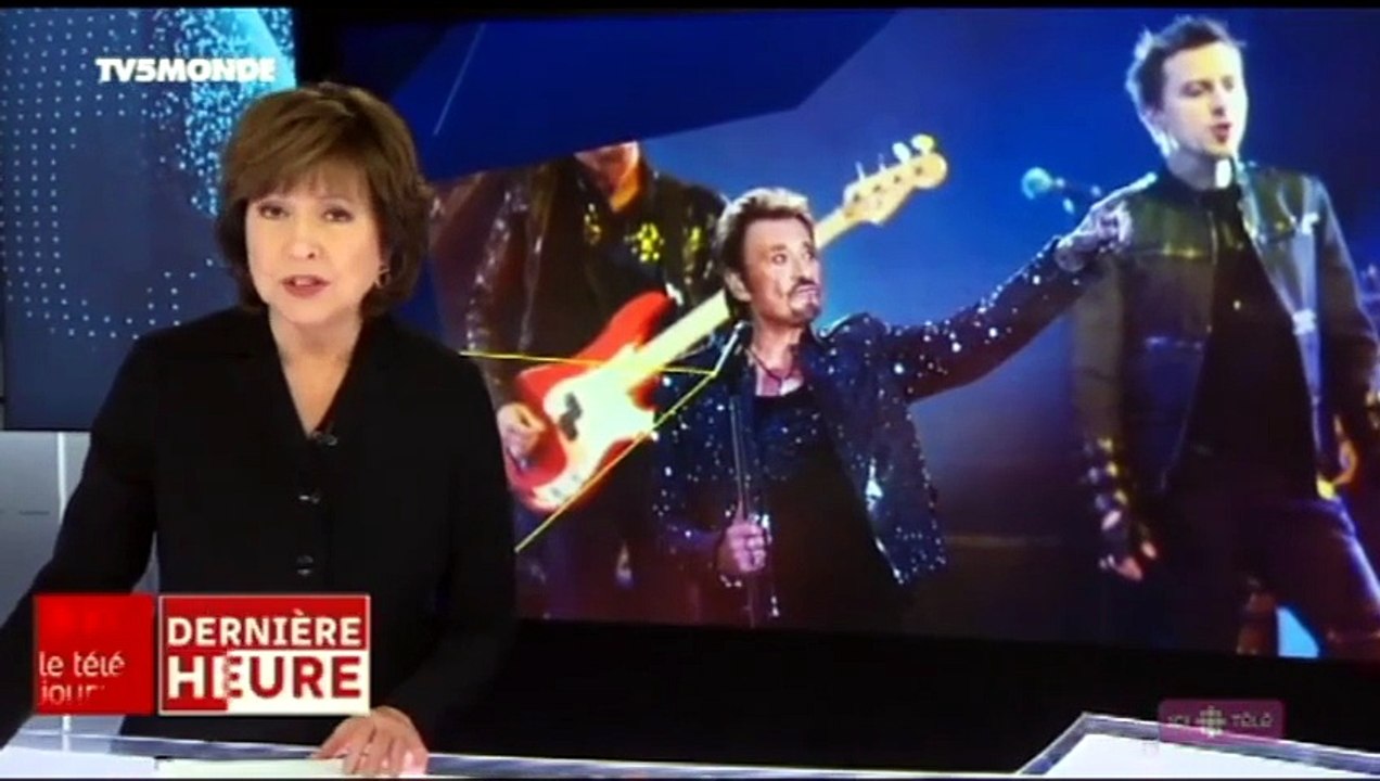 2017 - Johnny Hallyday : le Québec lui rend hommage dans le Journal RDI de Radio-Canada (6 Décembre)