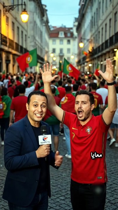 "مشجع برتغالي: 71 سنة بحماس شاب عشرين! 😂🇵🇹"