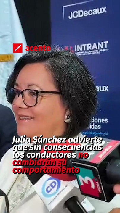 Julia Sánchez advierte que sin consecuencias los conductores no cambiarán su comportamiento