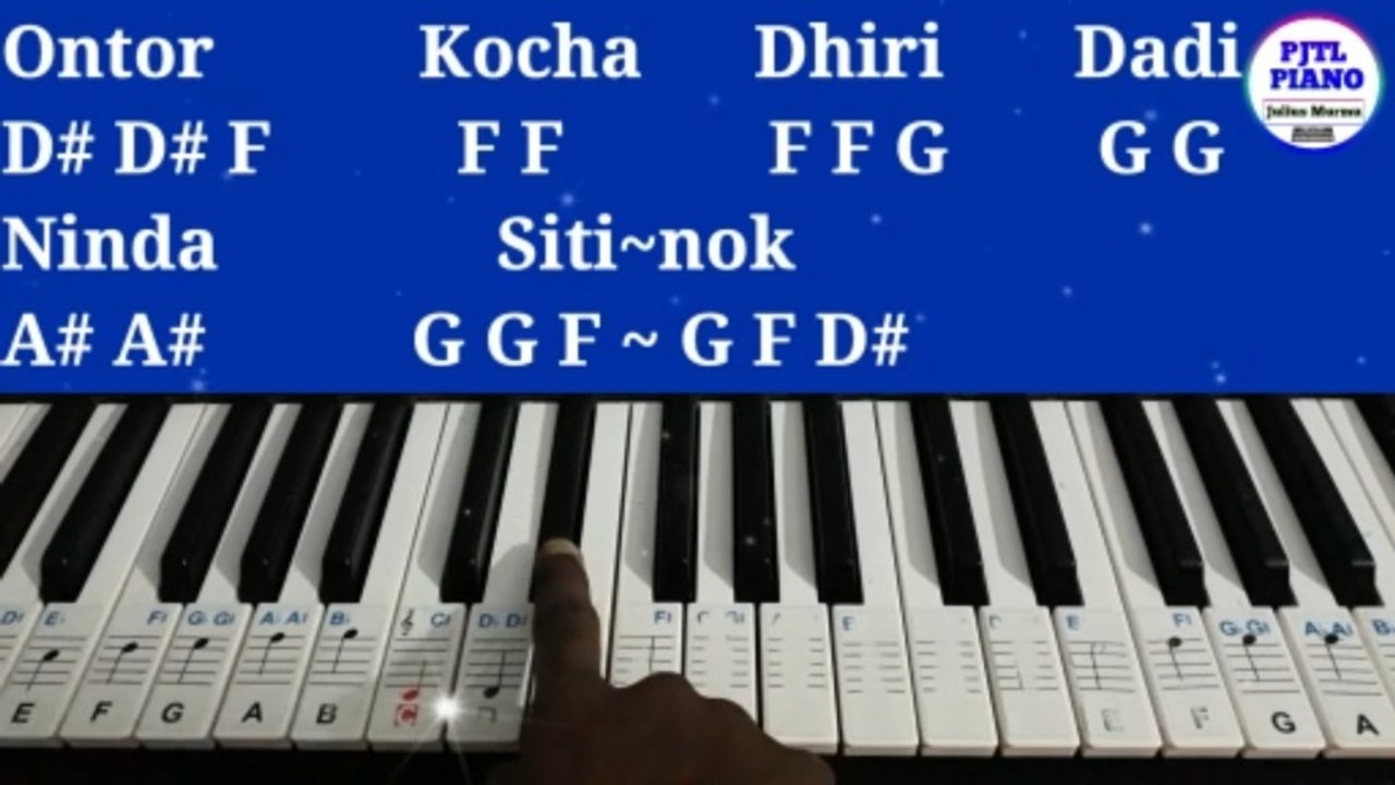 Edel Beda Dhiri Dadi - Piano Tutorial | Easy Santali Song Keyboard Lesson | PJTL Piano