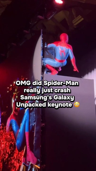Unexpected Guest at Samsung Keynote: Spider-Man!