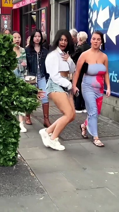 bush man prank is the best street prank.