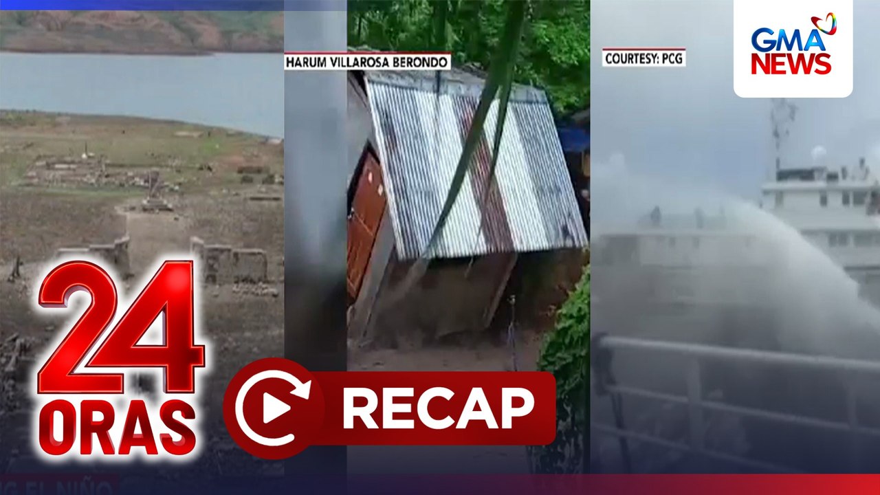 24 Oras: (Part 1) Mga bahay at tulay na inanod ng ilog dahil sa Bagyong Kiyapo at habagat; Bumabang level ng ilang reservoir; Bagong pangwa-water cannon ng China, atbp