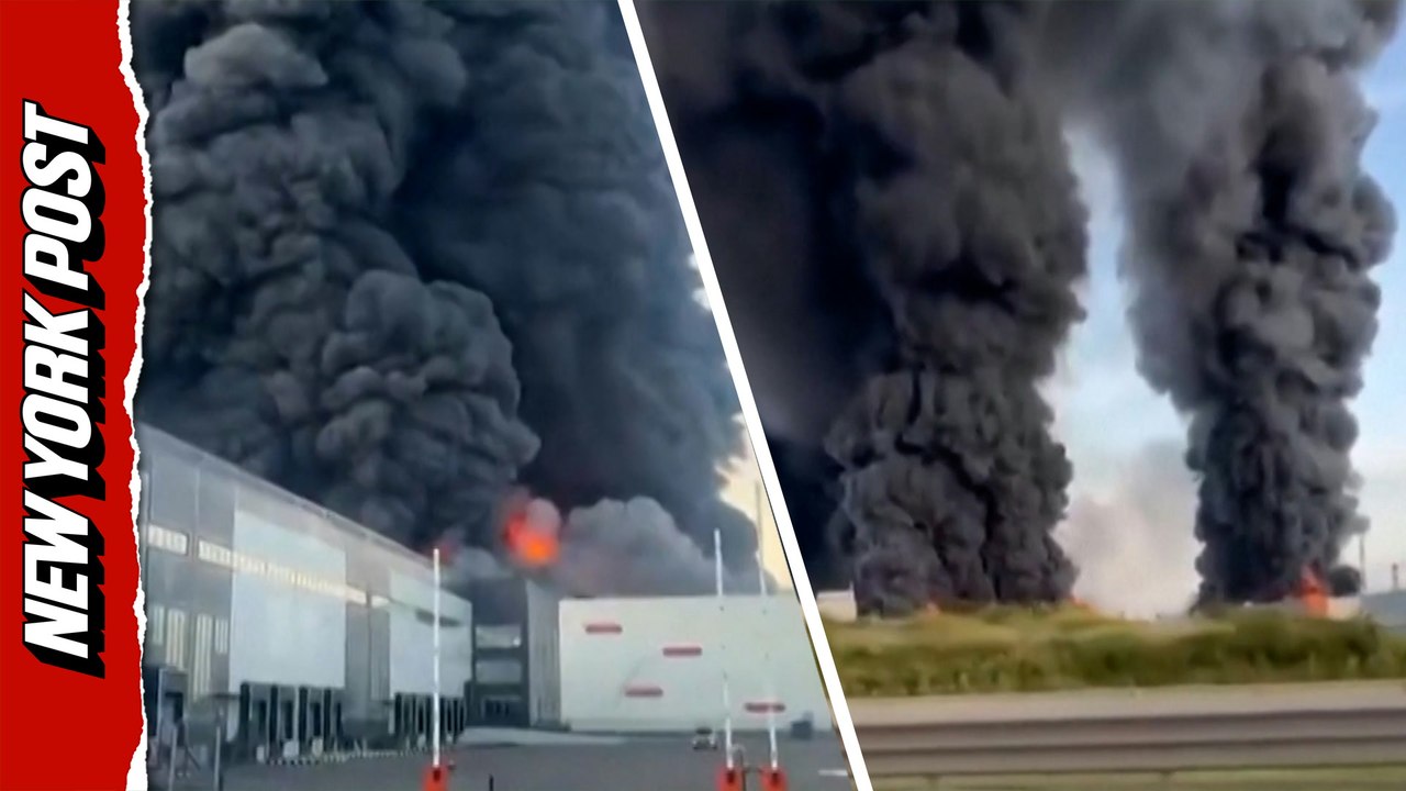 Massive fire erupts at Wildberries warehouse in St. Petersburg, Russia after Ukrainian drone strike