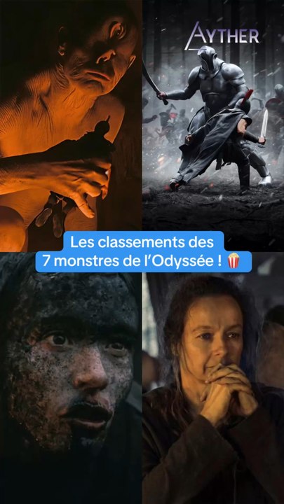 Classement des 7 monstres du film l’Odyssée ! 🍿#lodyssee #theodyssey #polypheme #circe #lestrygons