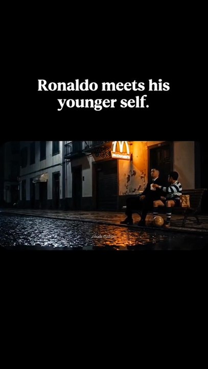Ronaldo Meets His Younger Self
