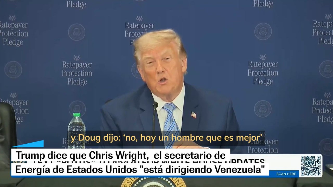 Trump dice que el secretario de Energía estadounidense "está dirigiendo Venezuela"