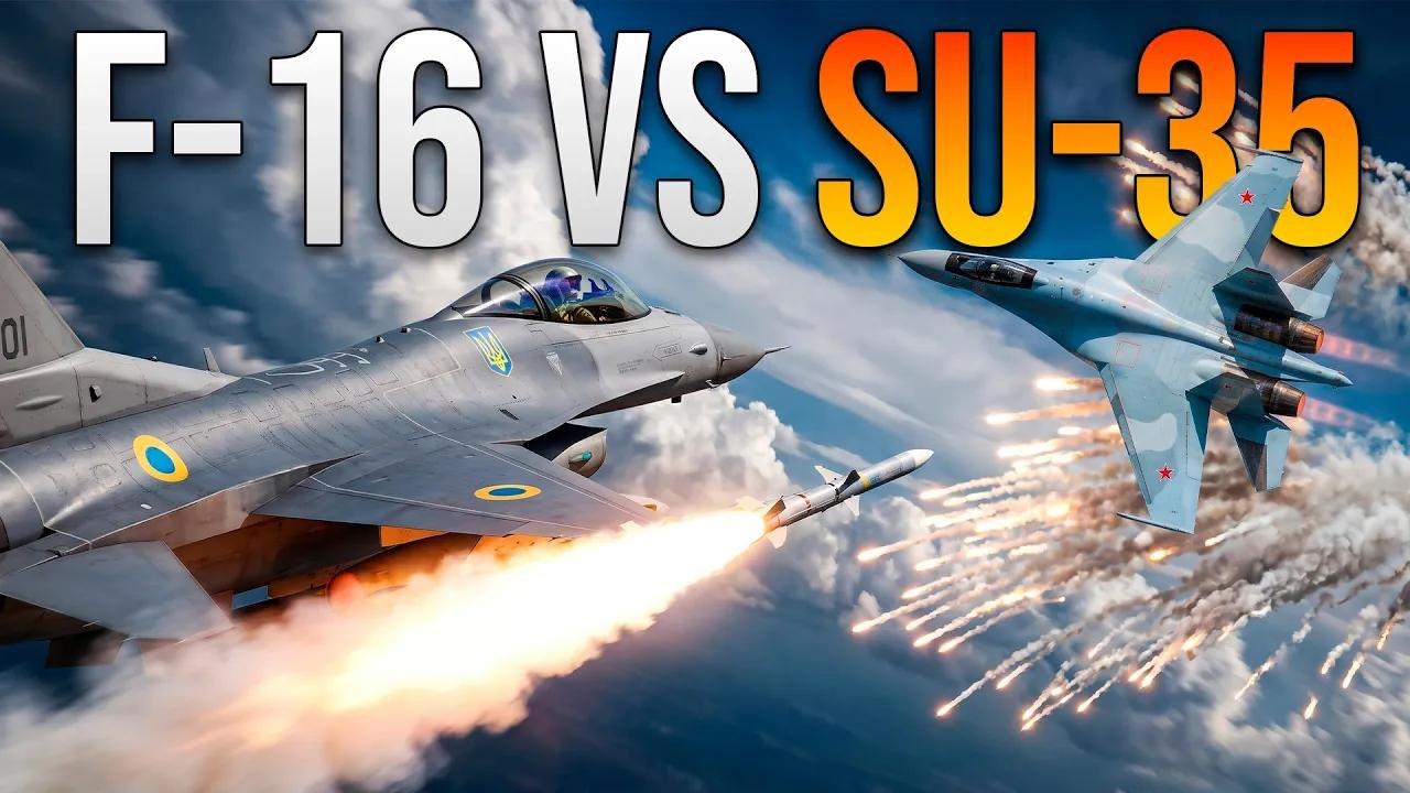 CONFIRMED! Ukrainian F-16 Shoots Down a Russian SU-35