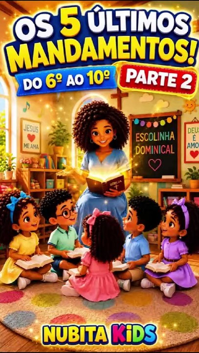 🌟 Do 6º ao 10º - OS 5 ÚLTIMOS MANDAMENTOS! | Parte 2 – Nubita Kids