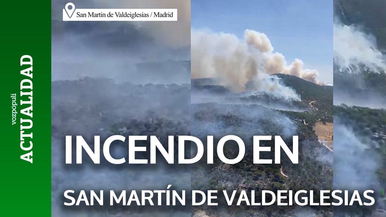 Las impactantes imágenes aéreas del incendio de San Martín de Valdeiglesias