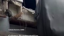 Colapso de estructura en edificio de la Fiscalía de CDMX deja dos lesionadas