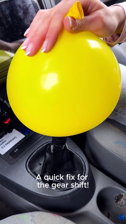 Fixing your gear shift with a balloon!