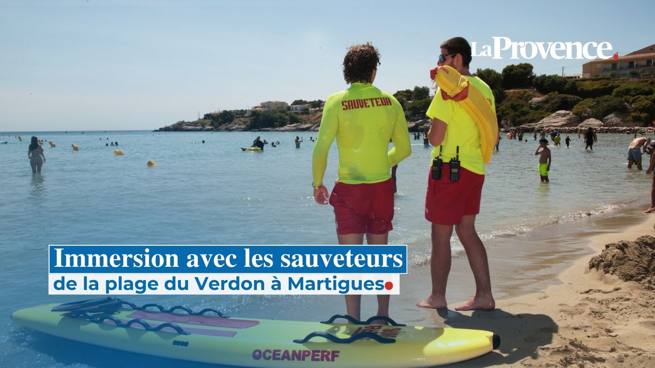 Immersion avec les sauveteurs secouristes de la plage du Verdon à Martigues