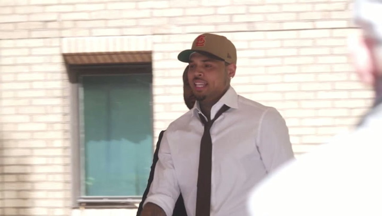 Chris Brown met by cheering fans after pleading guilty to affray over ‘vicious and unprovoked’ bottle attack