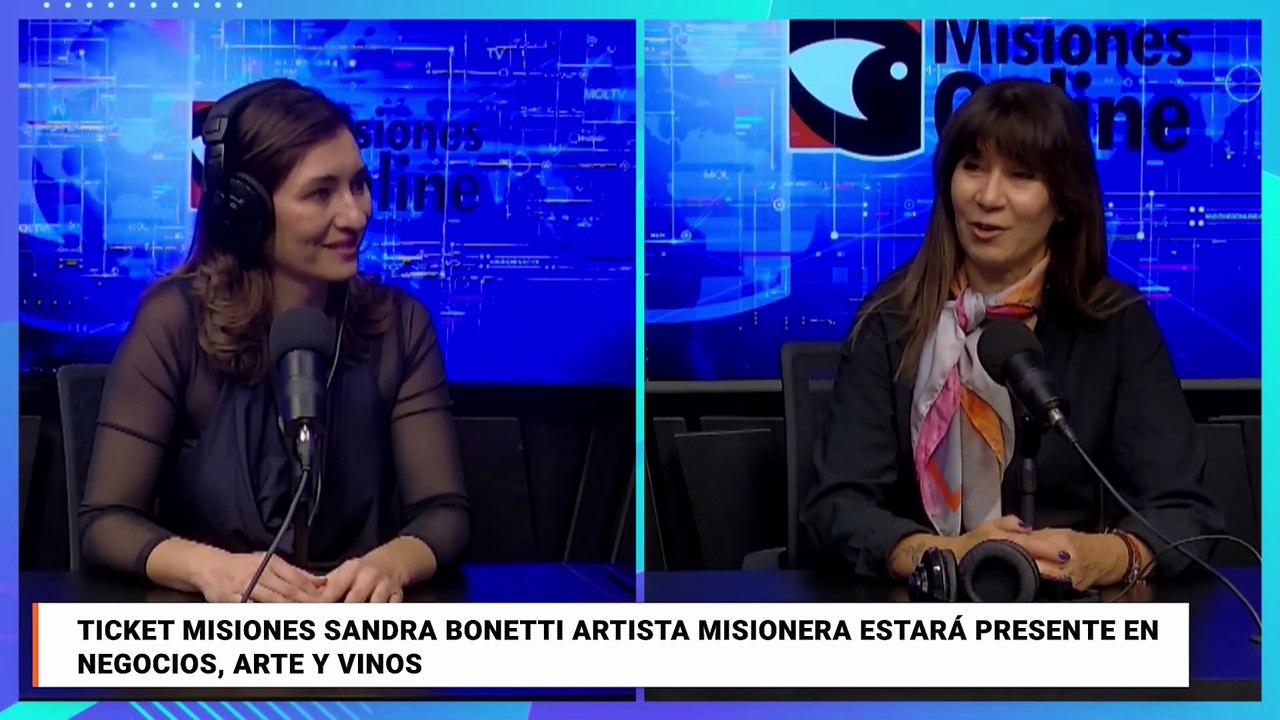 Ticket Misiones Sandra Bonetti artista misionera estará presente en Negocios, Arte y Vinos