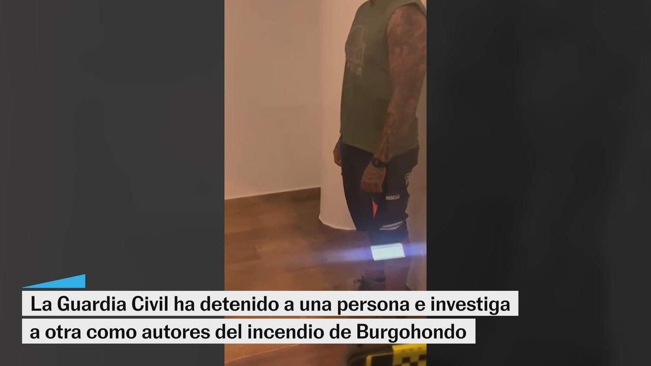 La Guardia Civil detiene a un hombre como presunto autor del incendio de Burgohondo