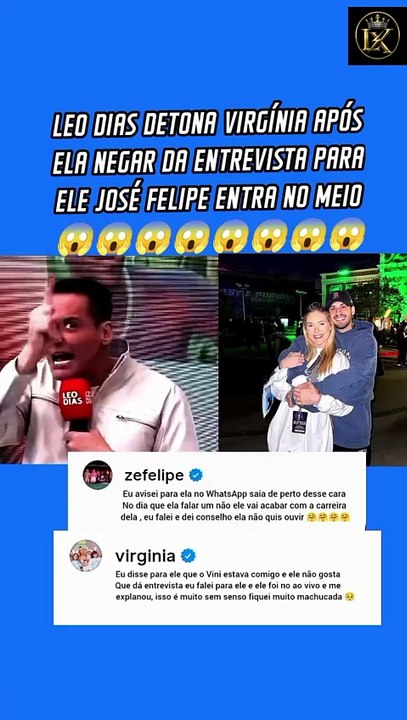 Léo Dias Detona Virgínia Após Negar Entrevista e Zé Felipe Entra no Meio da Polêmica