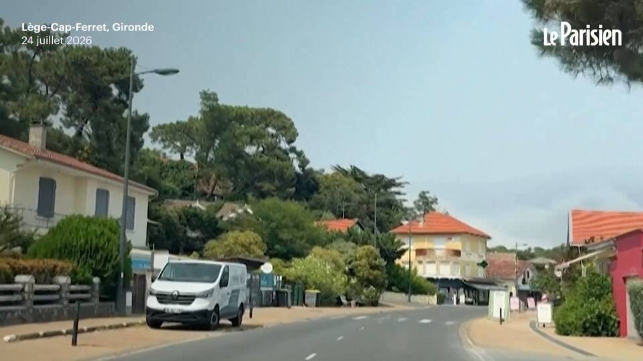 Incendie du bassin d'Arcachon : les images sidérantes du très huppé Cap-Ferret déserté