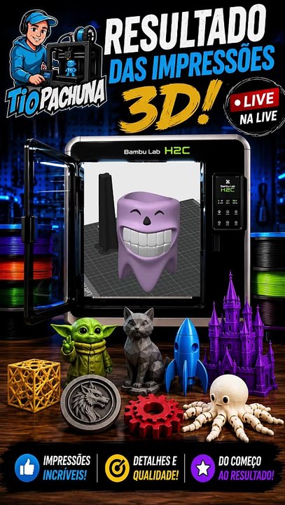 😁 O Porta-Canetas MAIS SORRIDENTE da Impressora 3D! 😂