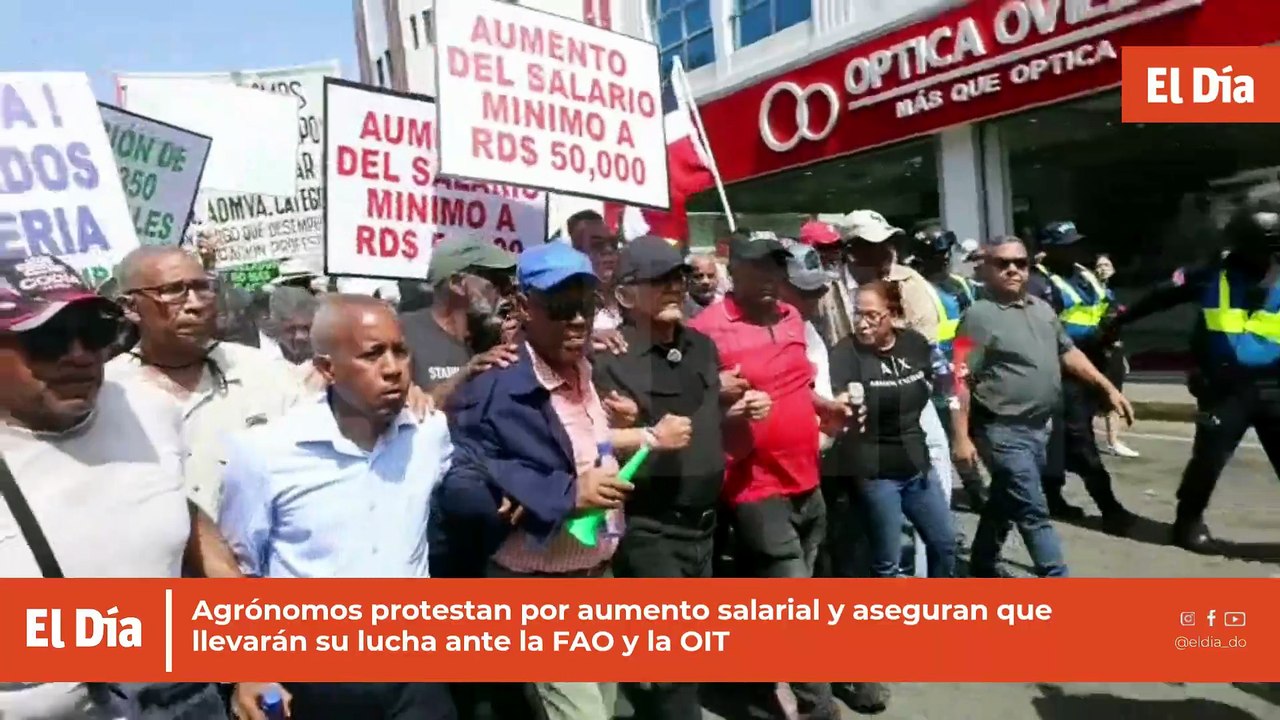 Agrónomos protestan por aumento salarial y aseguran que llevarán su lucha ante la FAO y la OIT