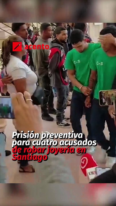 Prisión preventiva para cuatro acusados de robar joyería en Santiago