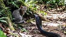 母猫救子 Mother cat rescue her kitten