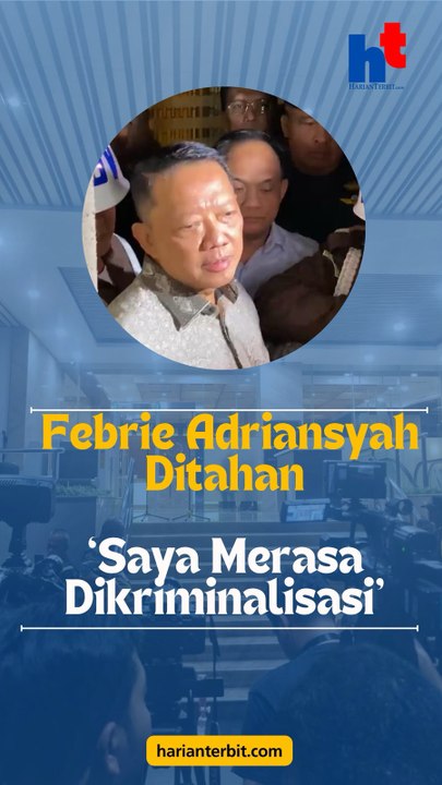 Febrie Adriansyah Ditahan“Saya Merasa Dikriminalisasi”