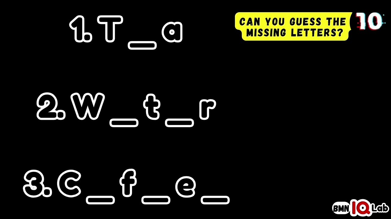 #NoGoogling 🚫🌐 Can you guess the Missing Letters? (Part 9) 🤔