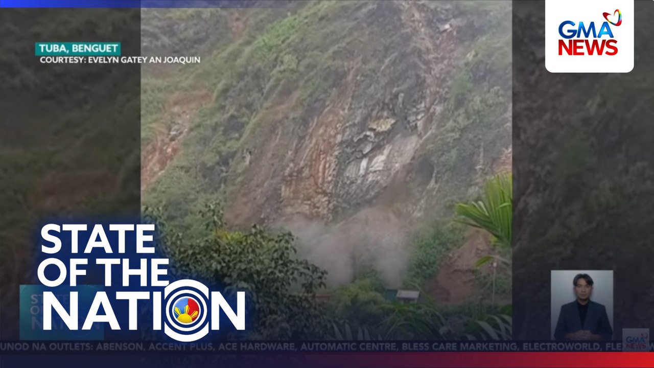 Rockslide, na-hulicam malapit sa Kennon Road | SONA