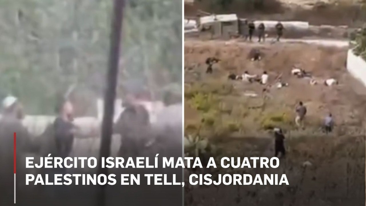 Ejército israelí mata a cuatro palestinos en Tell, Cisjordania