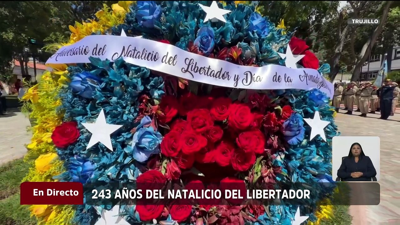 Trujillo | FANB conmemoró los 243 años del natalicio de El Libertador Simón Bolívar