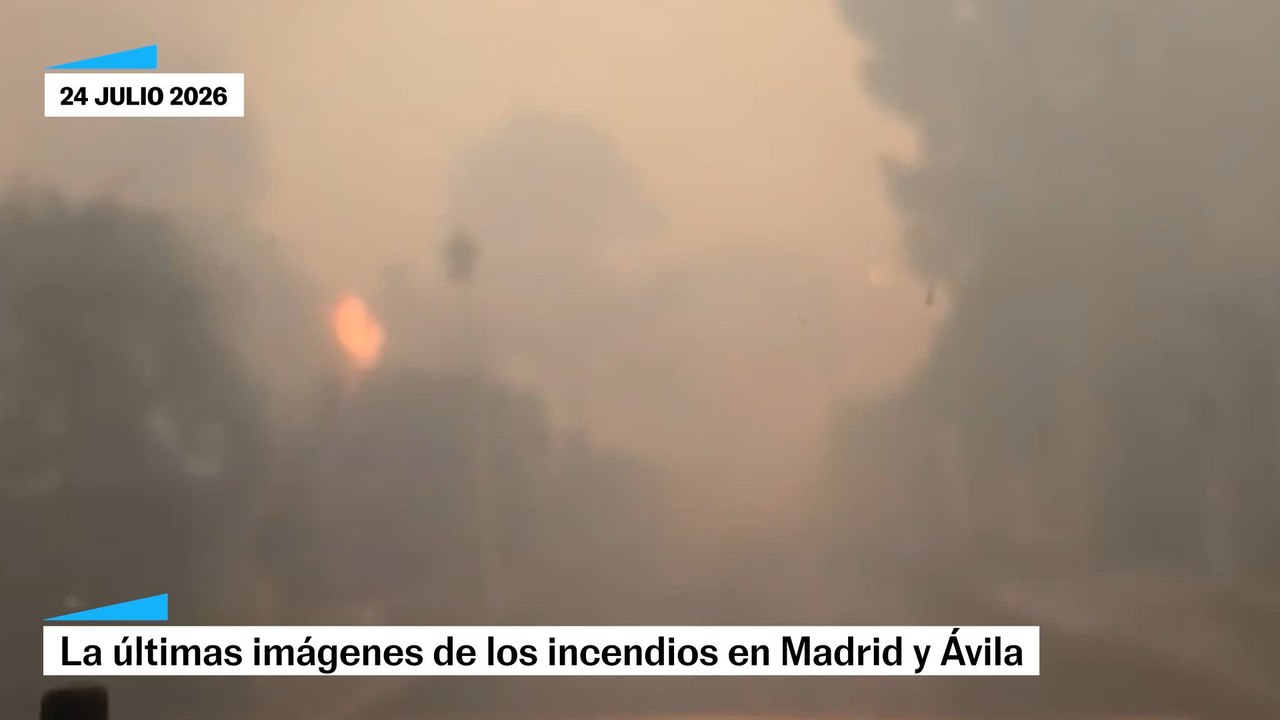 Las últimas imágenes de los incendios en Madrid y Ávila