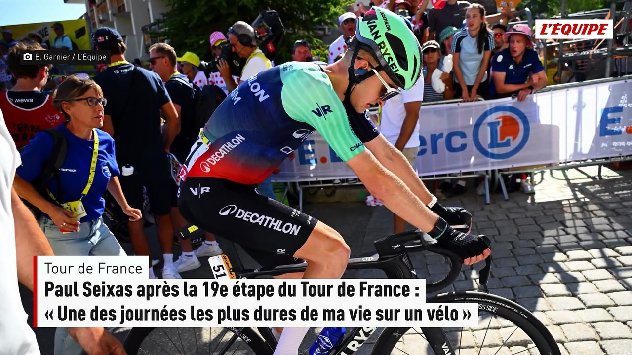 Paul Seixas après la 19e étape du Tour de France : « Une des journées les plus dures de ma vie sur un vélo » - Tour de France