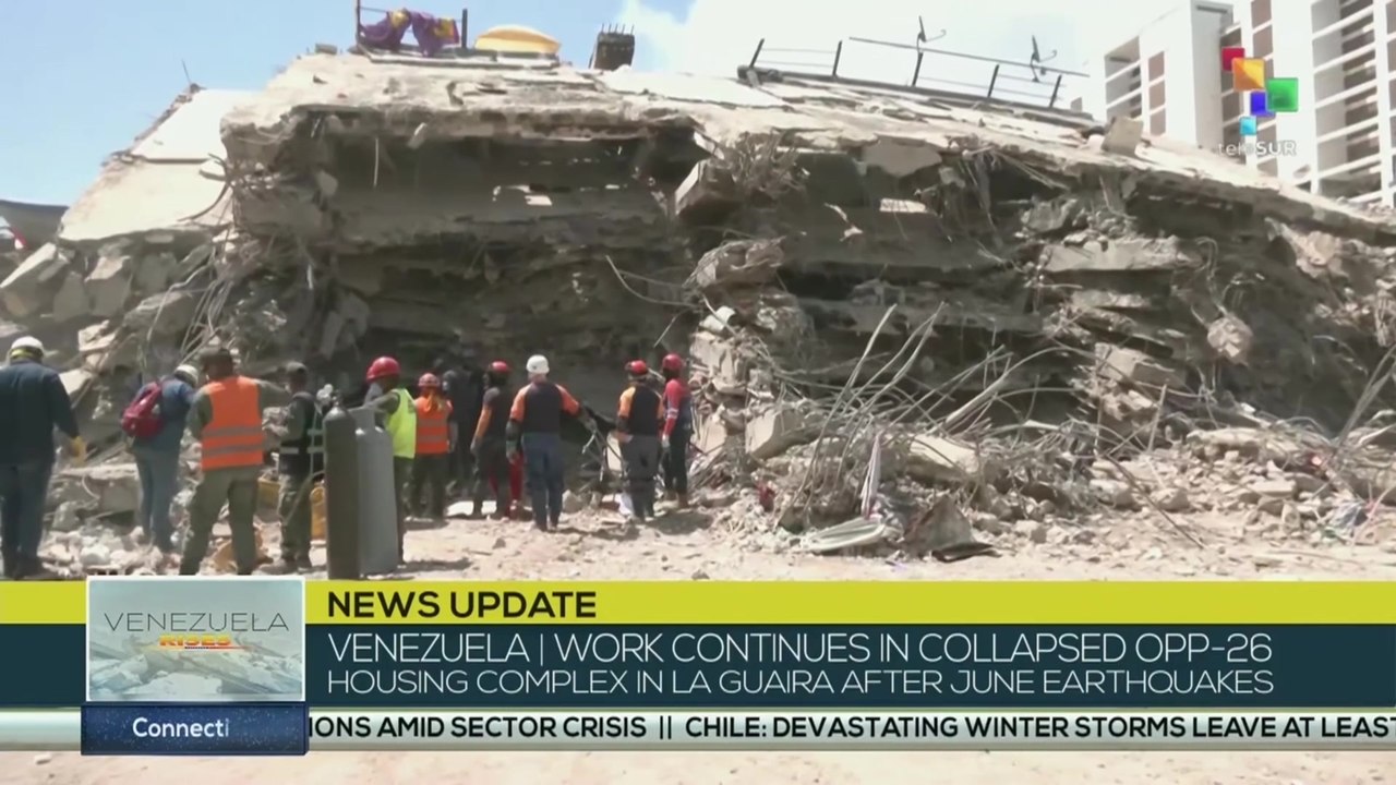 Venezuela | Work continues in collapsed OPP26 housing complex in La Guaira