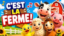 🐮 C'est la Ferme ! 🐷 | Les Animaux de la Ferme | Comptine pour Enfants | Chanson Éducative 🦆🐑🐴